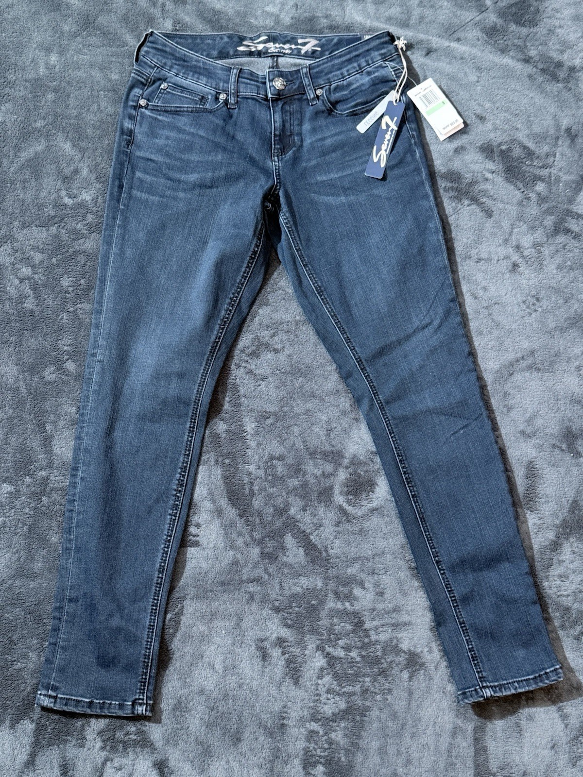 Seven7 Womens Size 8 Legging Jeans NWT Stretch Skinny Dark Wash Denim Jegging