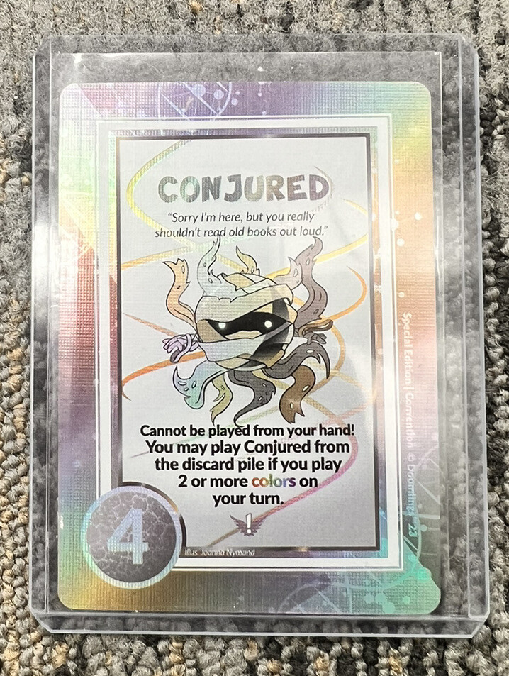 SDCC 2023 Exclusive Doomlings Card Game Conjured #4 (Overlush) Unplayed