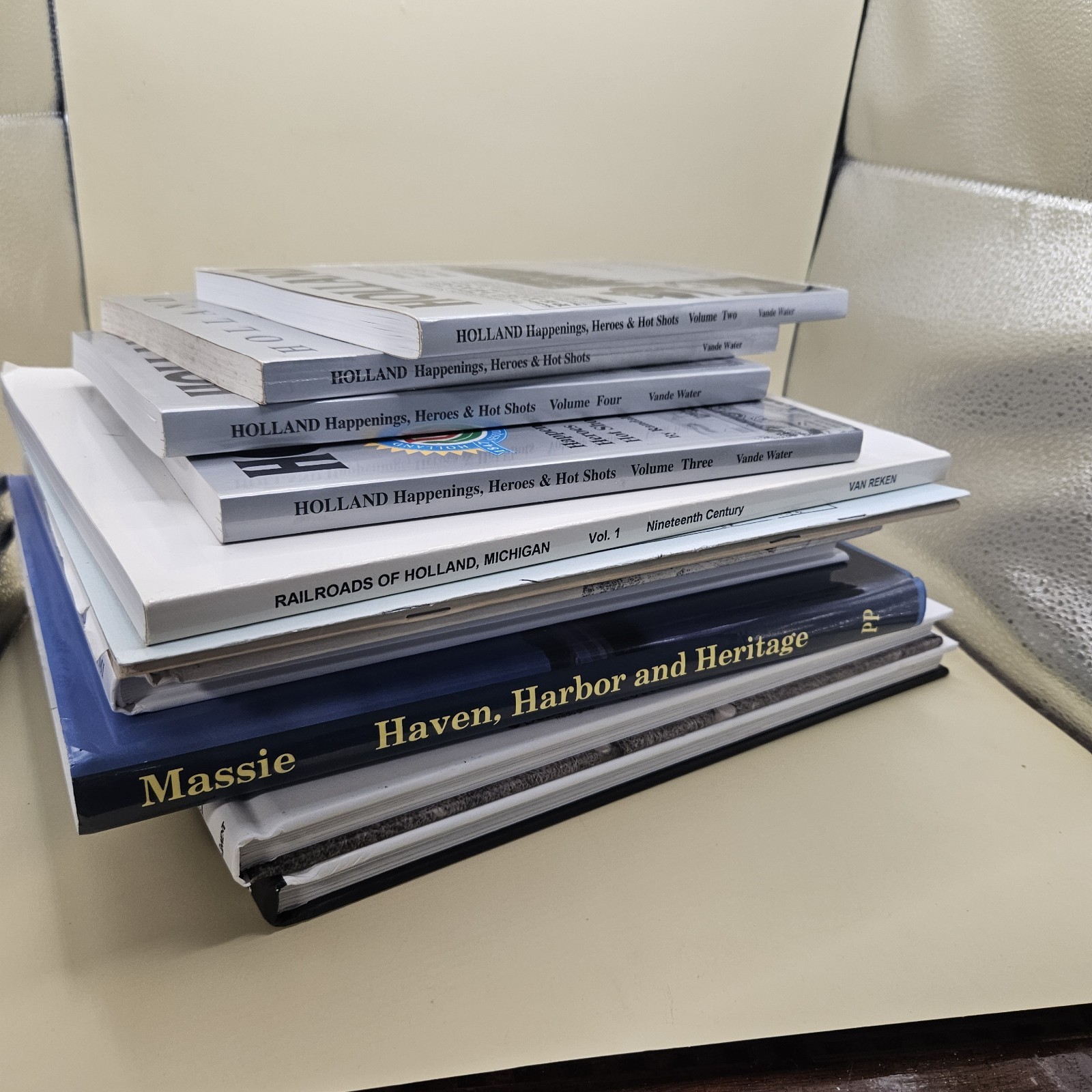 Collection Of Holland Michigan Historical Books HC PB Railroad Fire Memories
