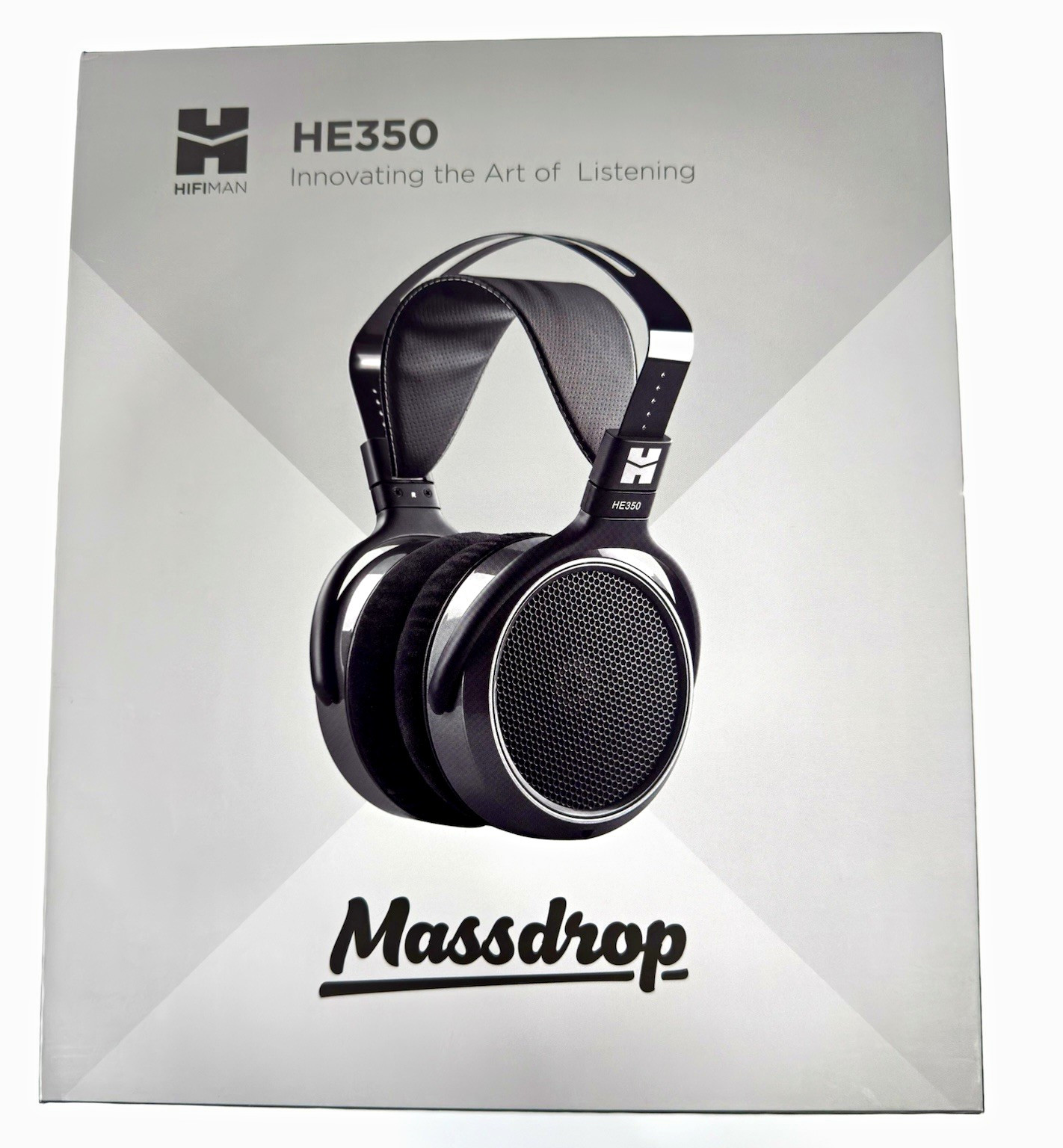 Massdrop x HIFIMAN HE350 Open Back Audiophile Headphones w/ Box & Cable