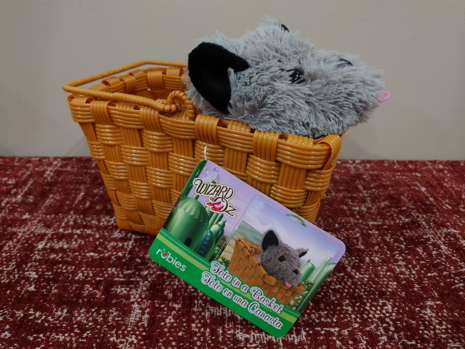 The Wizard Of Oz Toto In A Basket - Rubies NEW - Dorothy Costume Accessory The Wizard Of Oz Toto In A Basket - Rubies NEW - Dorothy Costume Accessory
