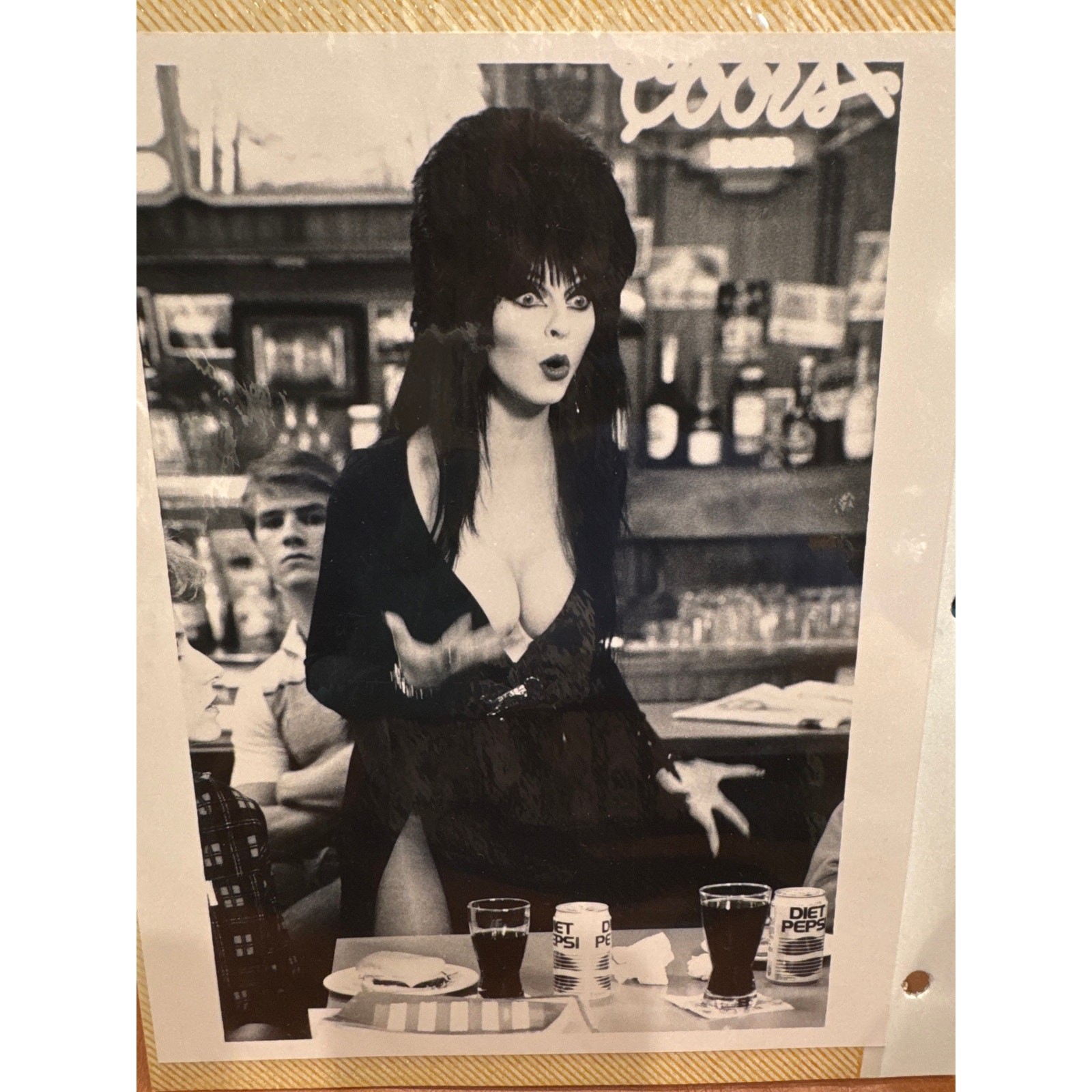 1988 Elvira Cassandra Peterson Pepsi Promo Original 8x10 Photo Estate Find RARE