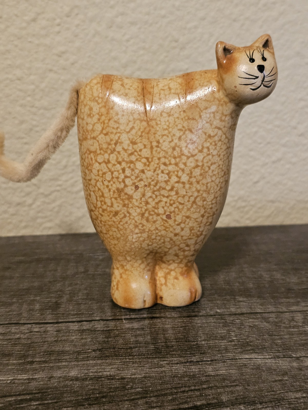 Cute Vtg Fat Cat Ceramic Trinket NS Cute Vtg Fat Cat Ceramic Trinket NS