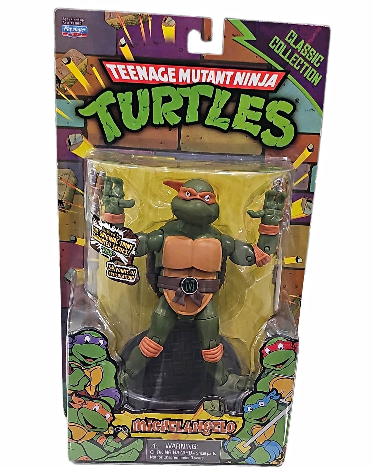 Teenage Mutant Ninja Turtles Classic Collection Michelangelo Playmates Toys 2012