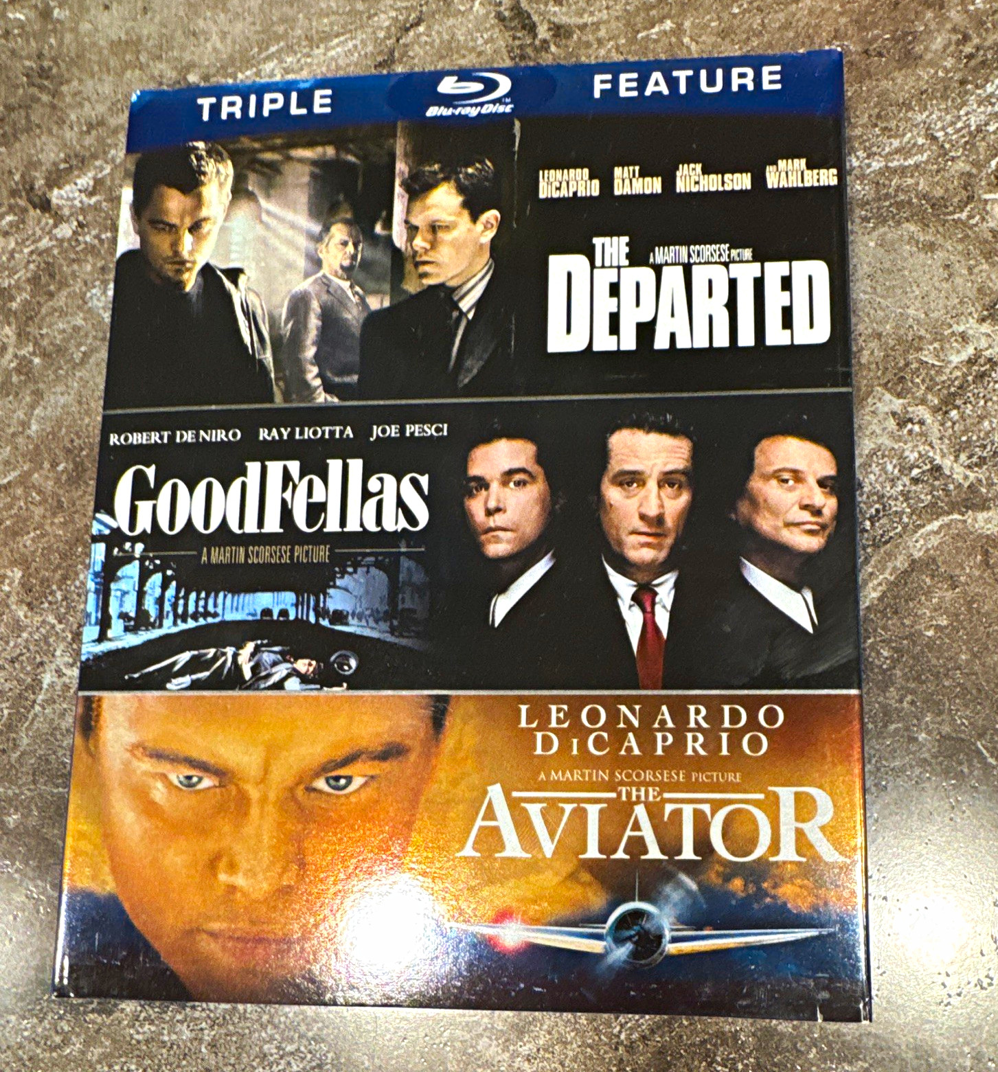 Triple Feature Blu-ray Set The Departed / GoodFellas / The Aviator Widescreen