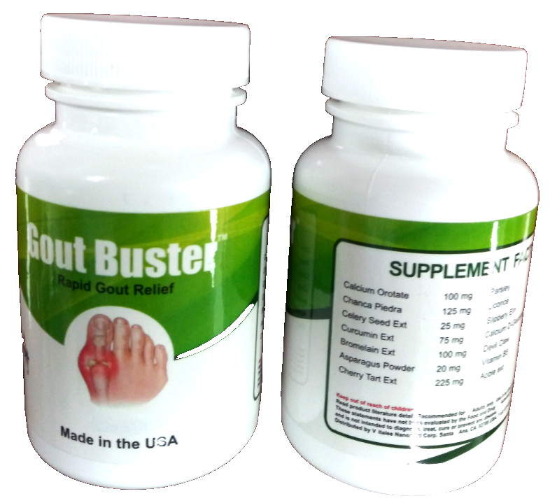 Gout Buster - Faster Relief and Flush Uric Acid Buildup (60ct)