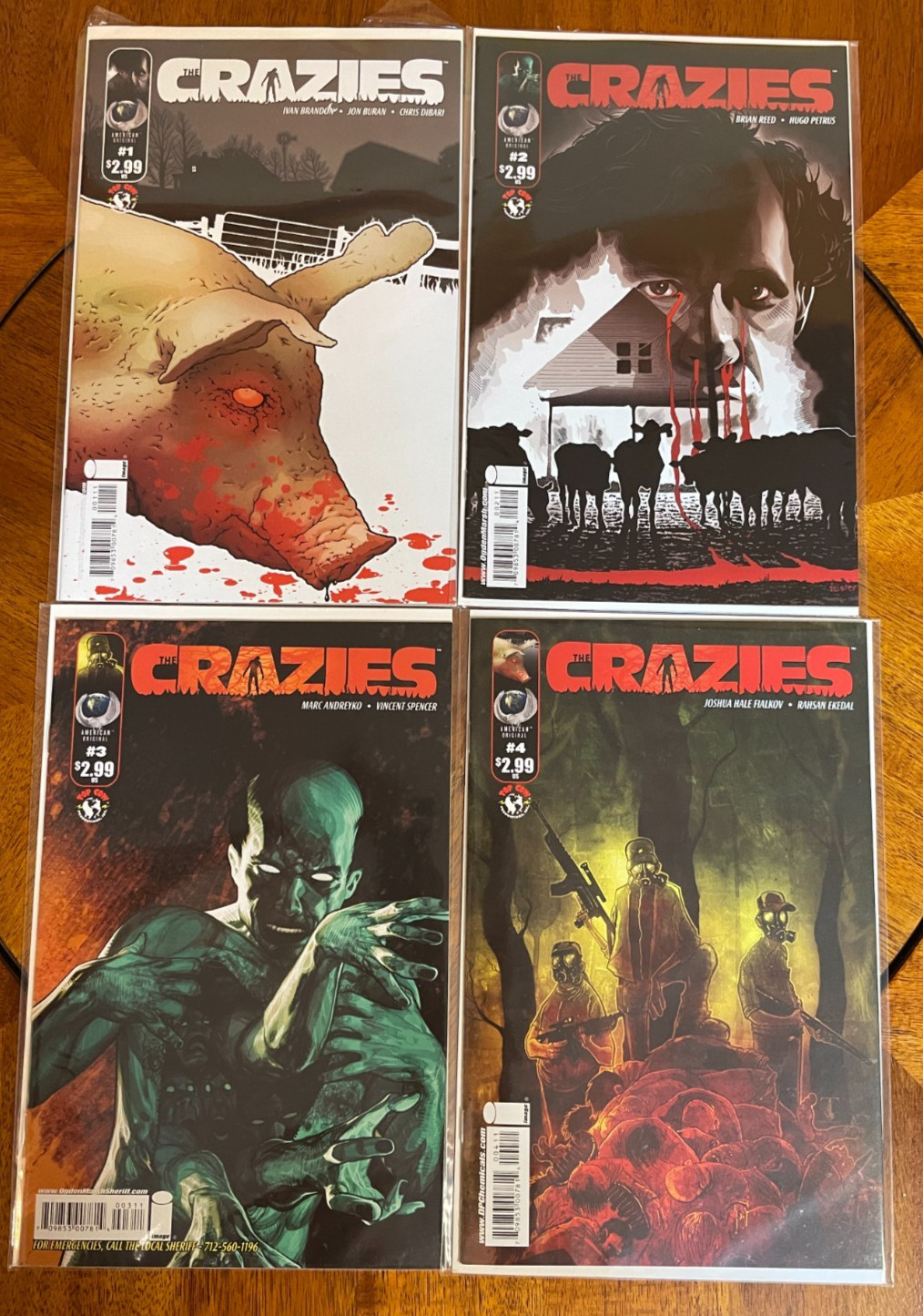 THE CRAZIES #1-#4 (2010) Image Comics - 4 Comics THE CRAZIES #1-#4 (2010) Image Comics - 4 Comics