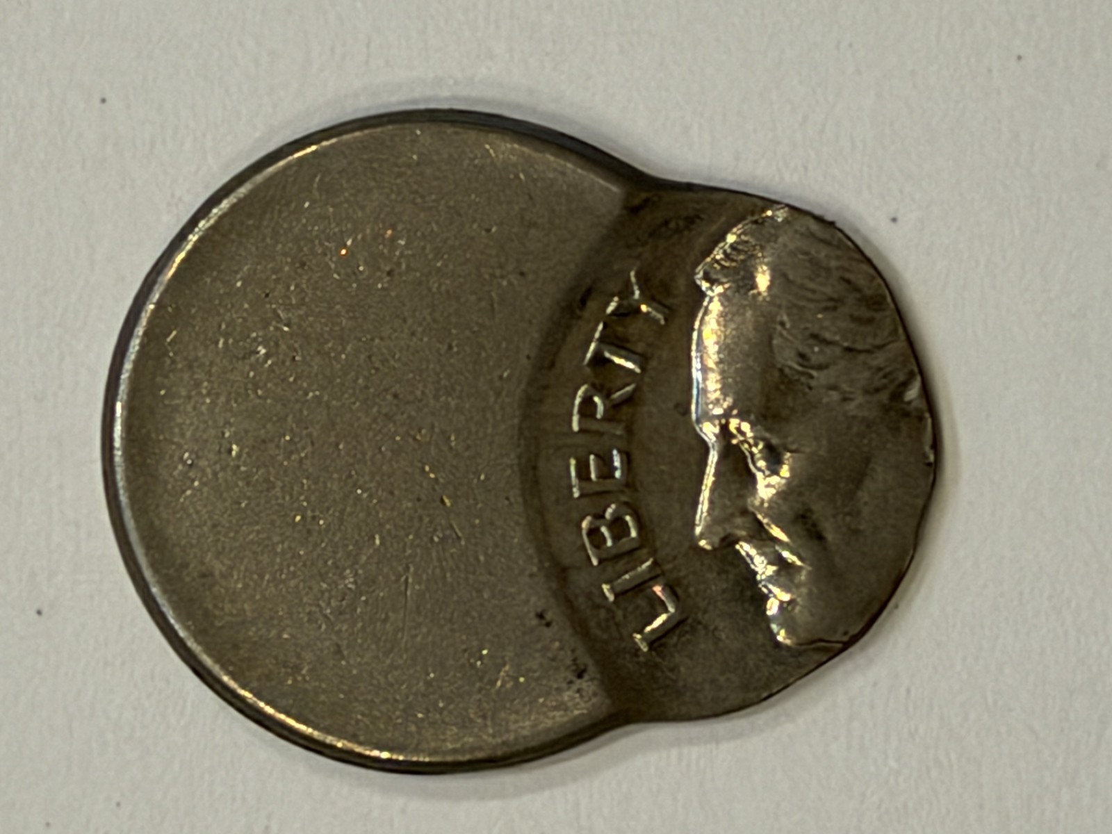 ROOSEVELT DIME NO DATE 10C OFF CENTER STRUCK ERROR  40 % O/C +/-      UNC   1098