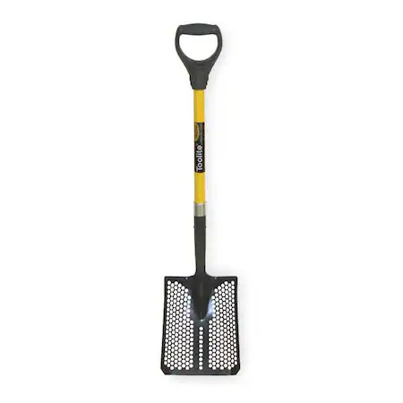 Seymour Midwest 49503Gr Square Point Mud/Sifting Shovel, 14 Ga #2 Blade, Steel