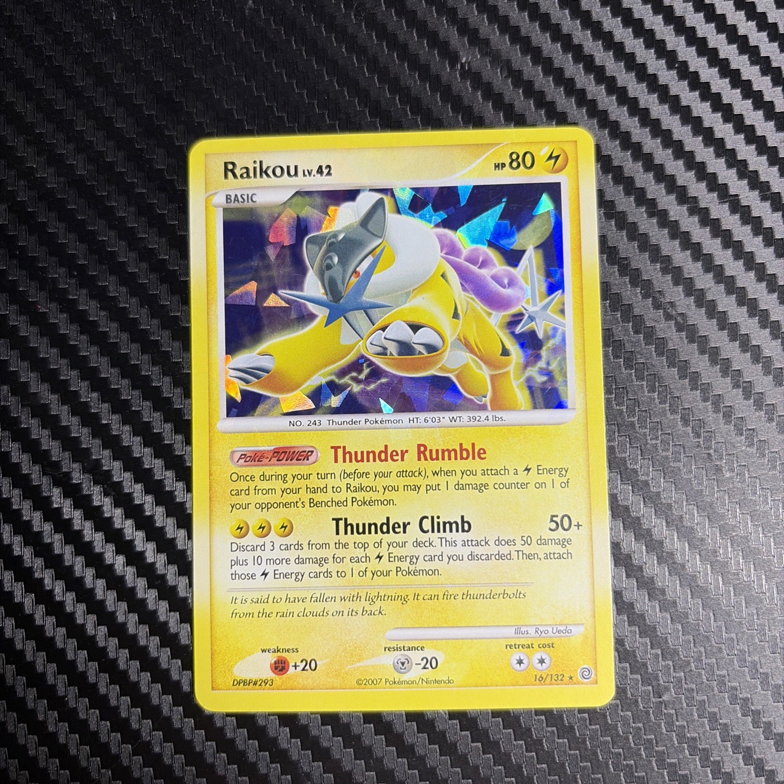 Raikou - (Cracked Ice Holo) 016/132 Miscellaneous Cards & Products Holo Raikou - (Cracked Ice Holo) 016/132 Miscellaneous Cards & Products Holo