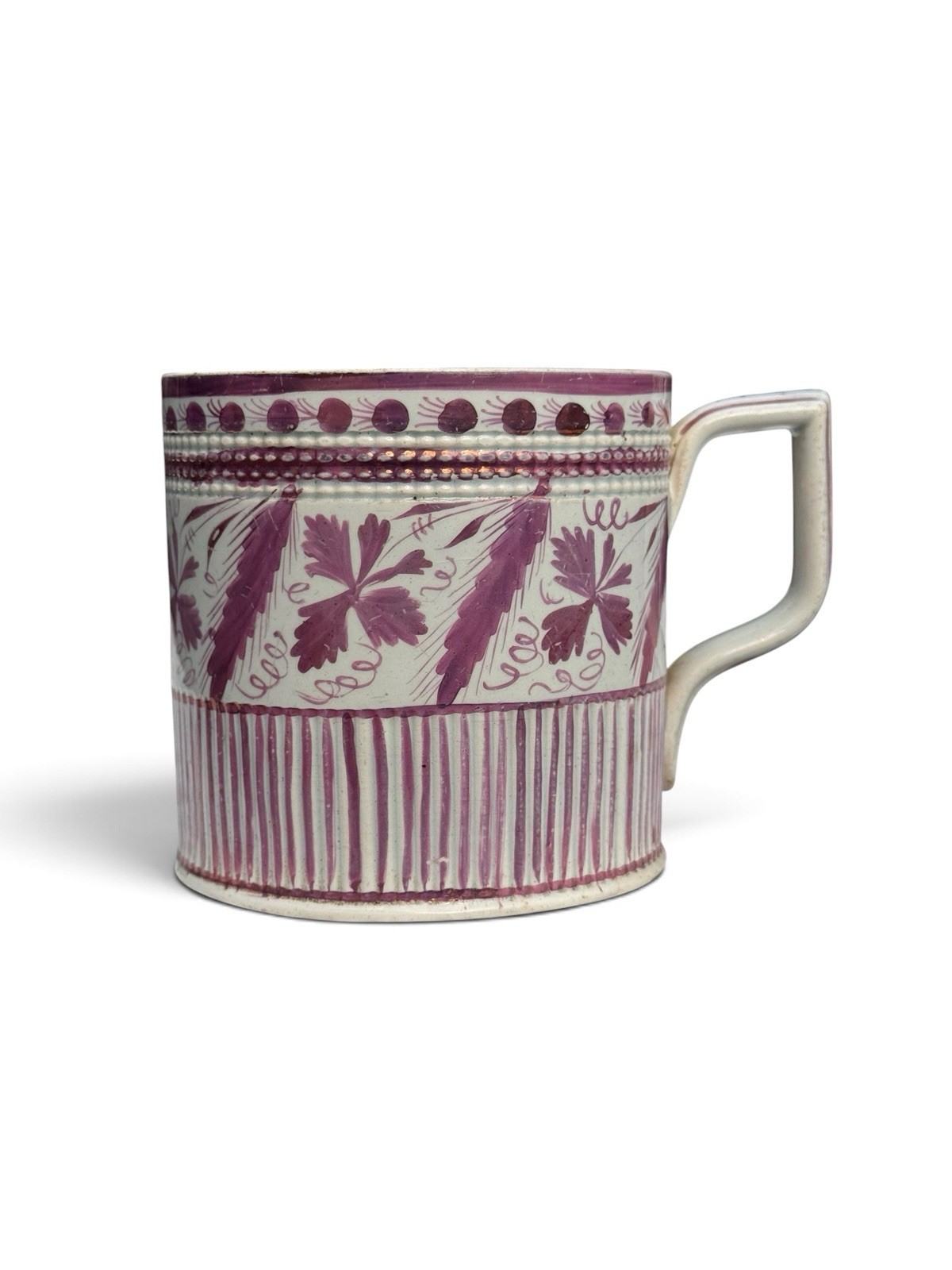 Sunderland Pink Lustre Ale Mug c.1840 Lustreware Staffordshire Pearlware