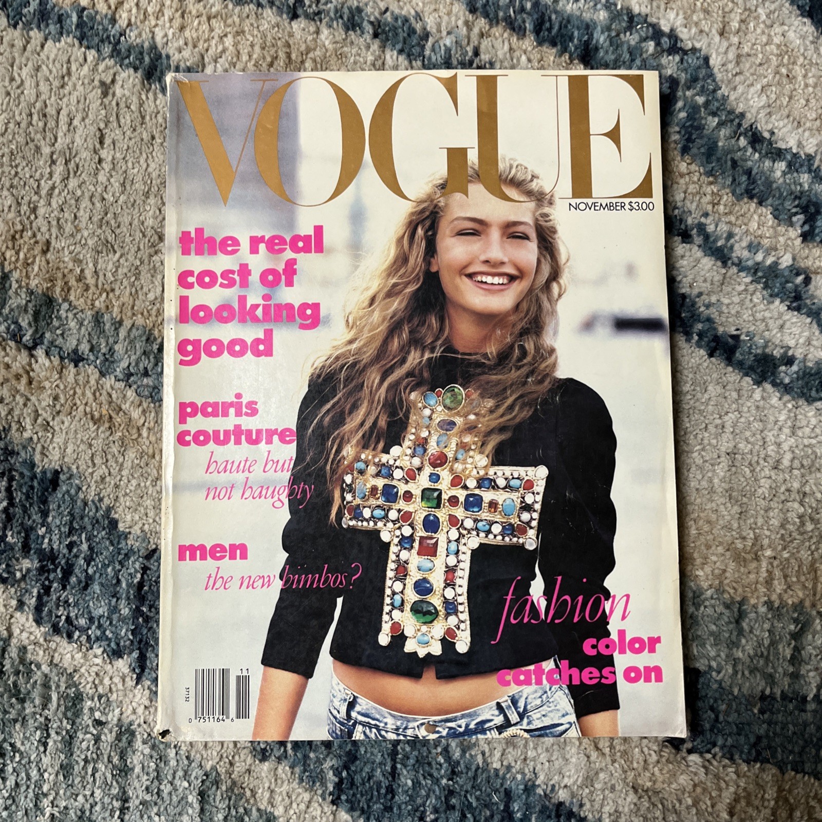 VTG Rare Vogue November 1988 ANNA WINTOUR FIRST Vogue Peter Lindberg Jeans VTG Rare Vogue November 1988 ANNA WINTOUR FIRST Vogue Peter Lindberg Jeans
