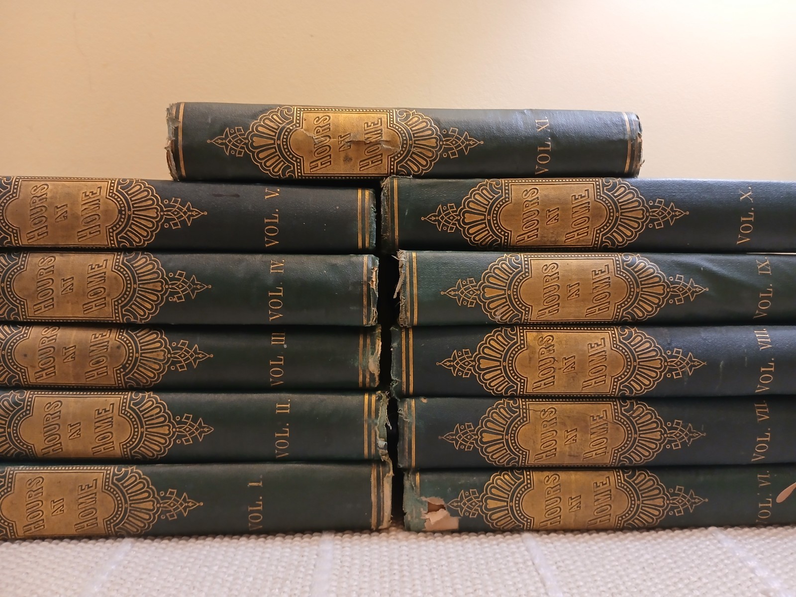 1860s HOURS AT HOME Monthly Instruction & Recreation Vols 1-11  Decorative-BK2.3