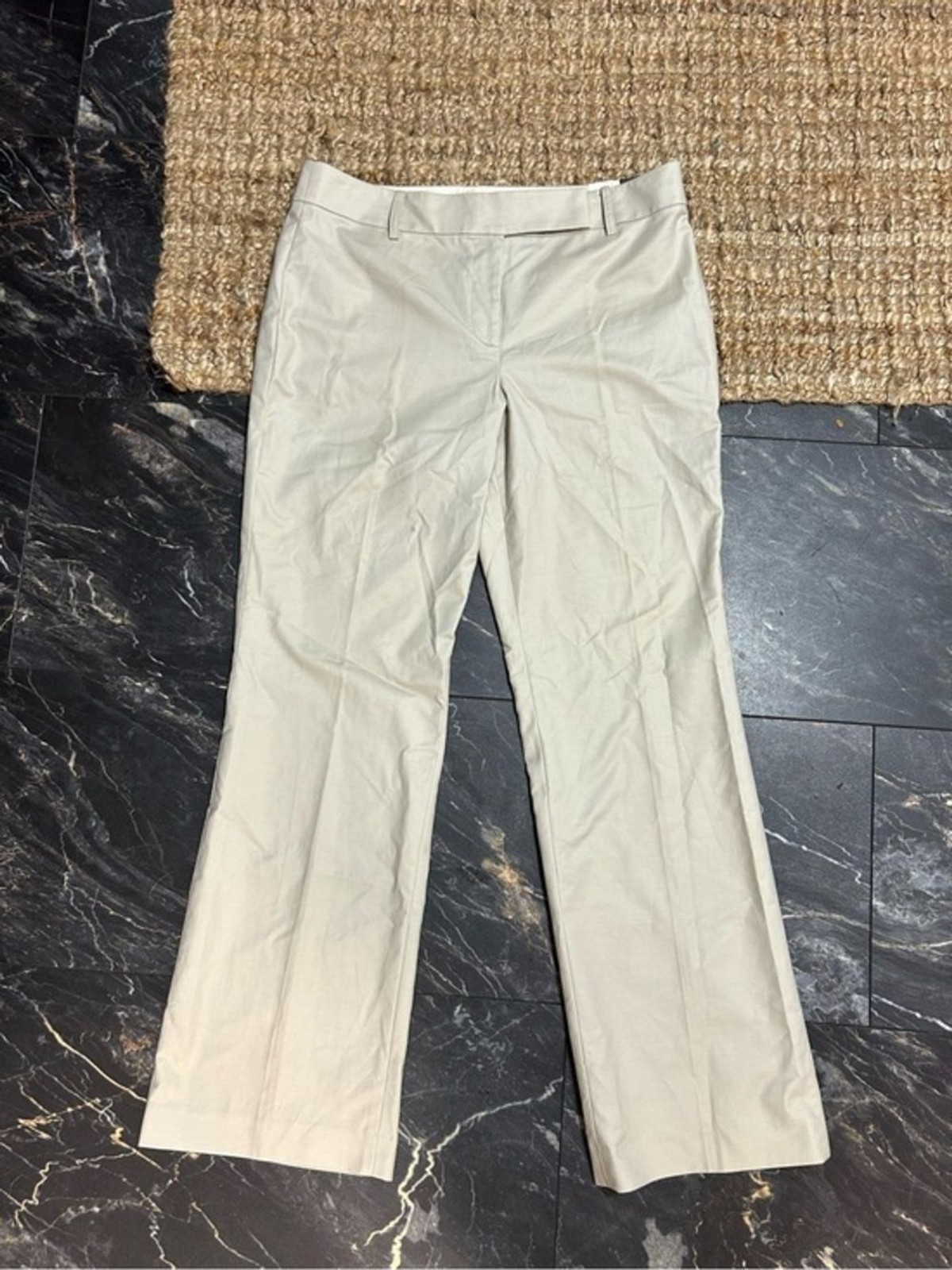 NWT Ann Taylor LOFT tan Ann boot leg Pants