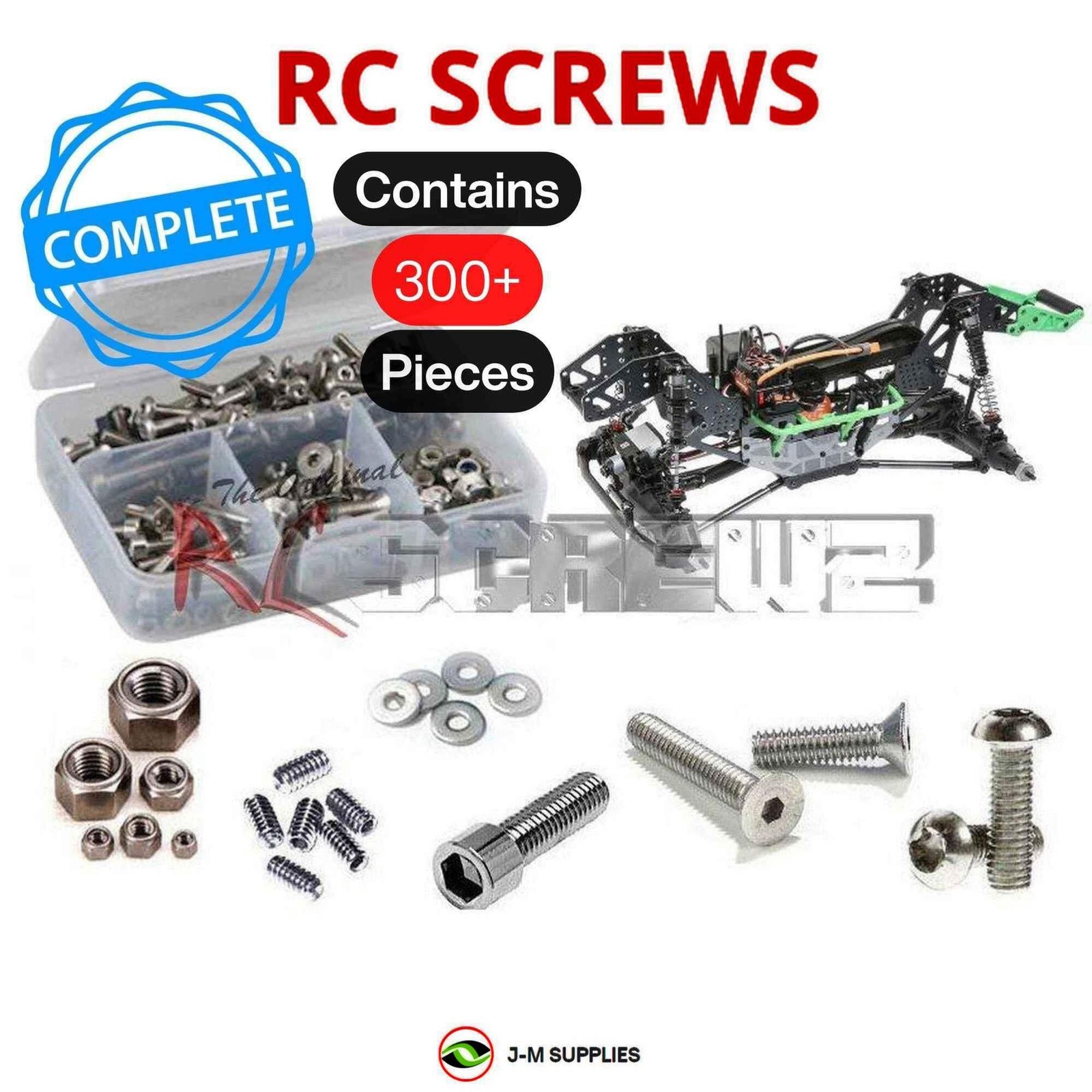 RCScrewZ Stainless Screw Kit los124 for Losi LMT 1/8 4WD LOS04022 | SET