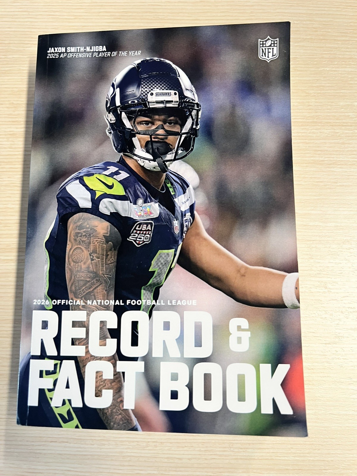 2026 NFL Record & Fact Book 107th Season Edition Jaxon Smith-Njigba Seahawks OBO 2026 NFL Record & Fact Book 107th Season Edition Jaxon Smith-Njigba Seahawks OBO