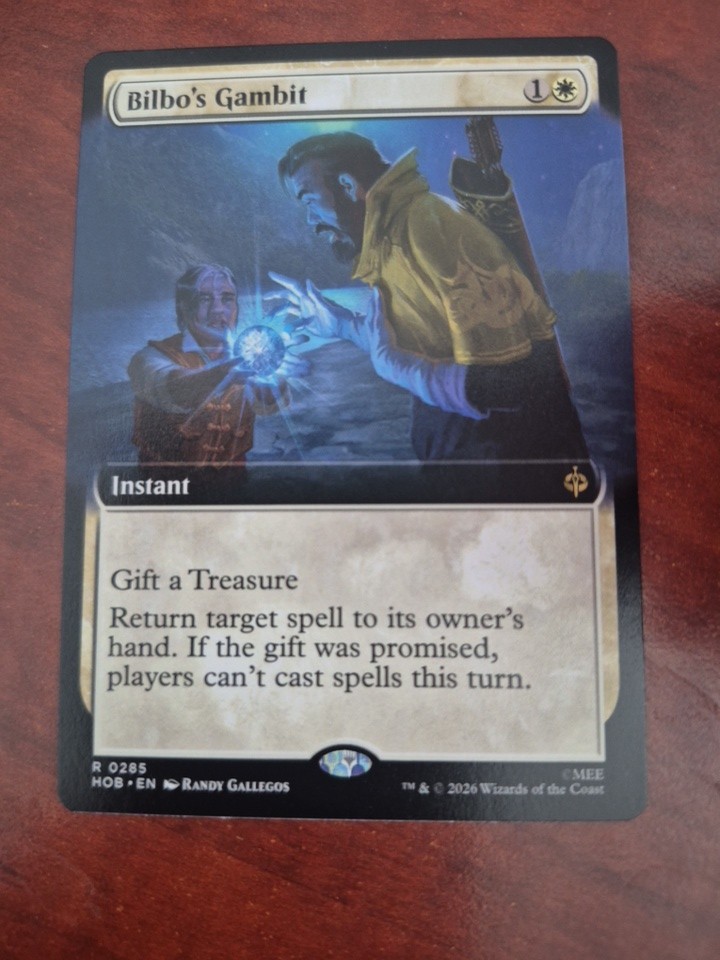 Bilbo\'s Gambit - Extended Art Rare MtG Card HOB 285