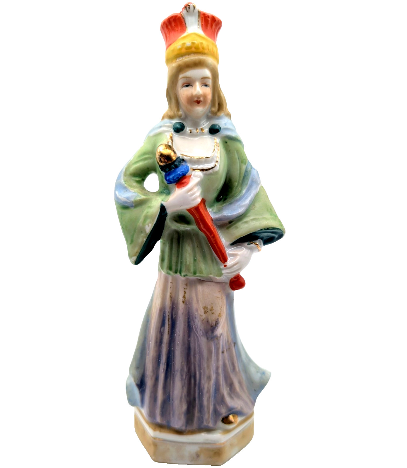 Vintage Occupied Japan Figurine, 8\'\' Woman With Scepter Vintage Occupied Japan Figurine, 8\'\' Woman With Scepter