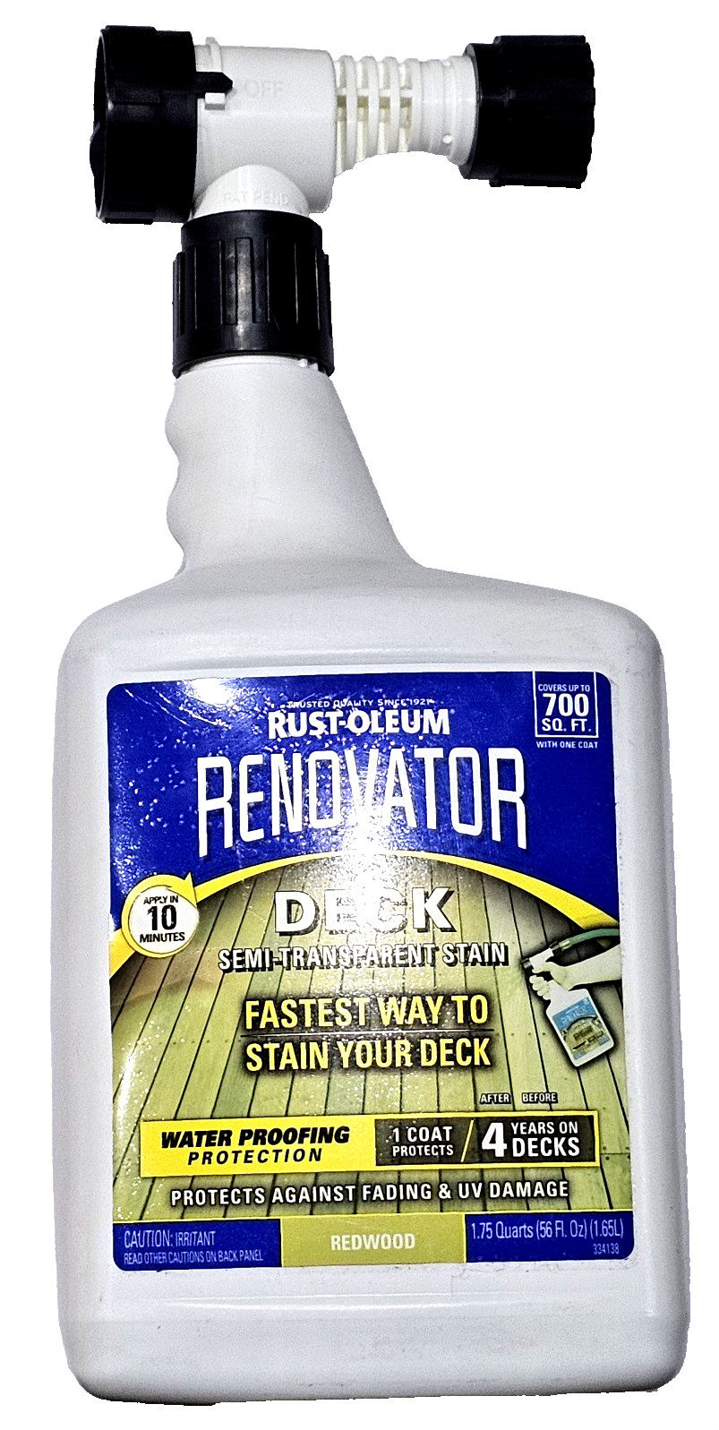 Rust-Oleum Renovator Deck Semi-transparent Stain Water Protection Redwood 56oz
