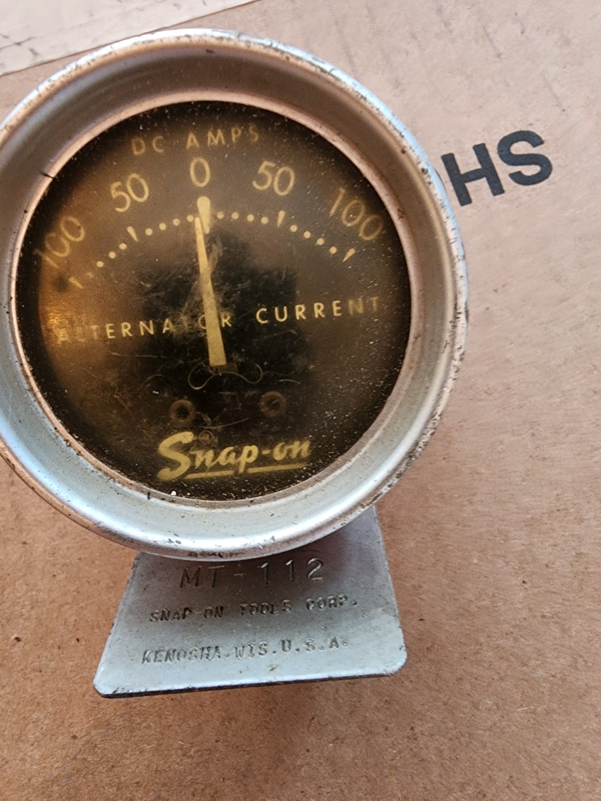 Vintage Snap-On MT-112 Inductive Ammeter Gauge alternator current