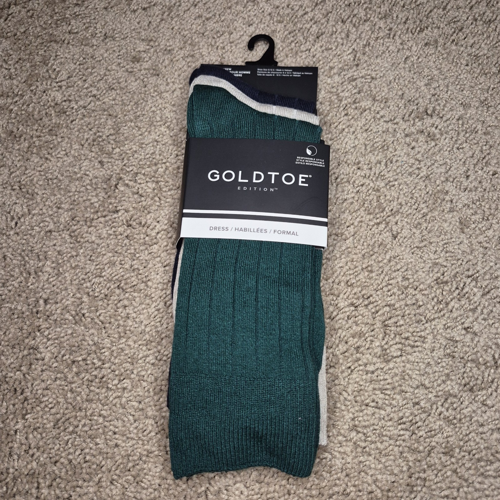GOLDTOE Edition Men Dress Formal Socks Arch Support Reinforced Toe 3 Pair 6-12.5 GOLDTOE Edition Men Dress Formal Socks Arch Support Reinforced Toe 3 Pair 6-12.5