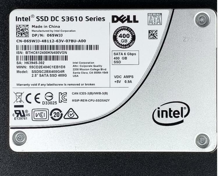 DELL INTEL DC S3610 400GB 6Gbps SATA 2.5\