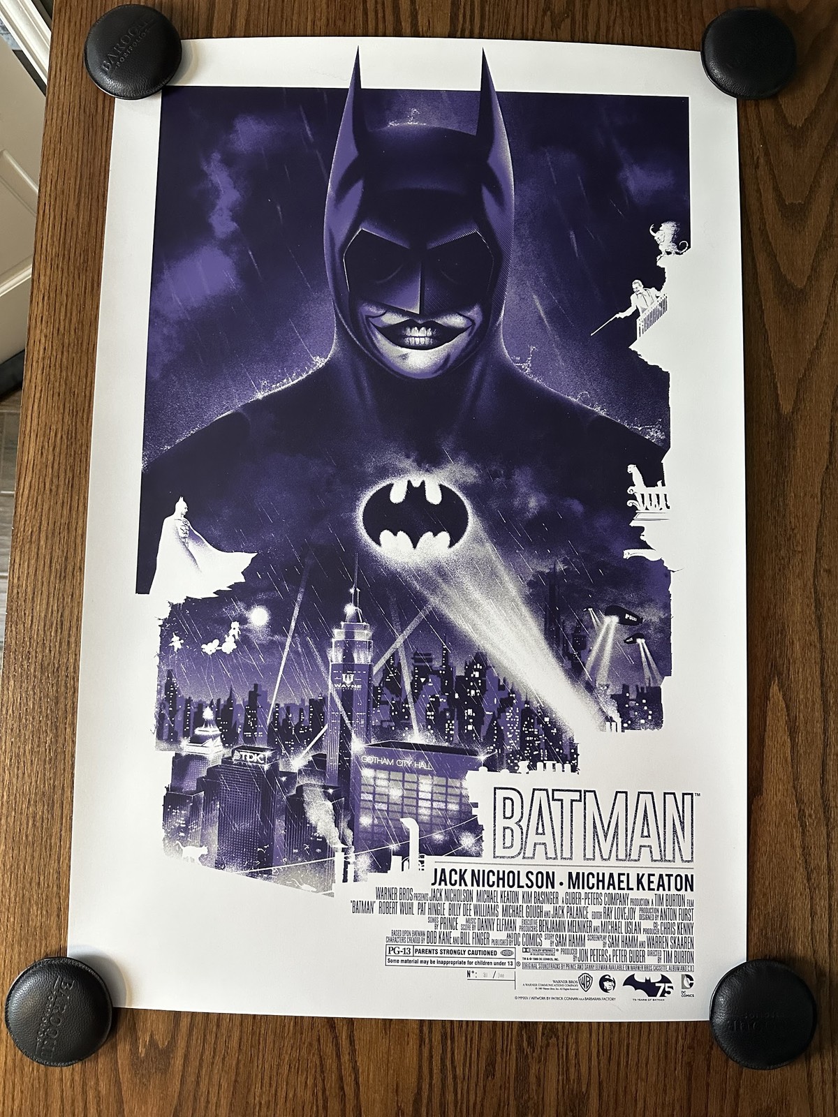 Batman 89 Mondo 24x36 Poster Patrick Connan Limited Edition Screen Print