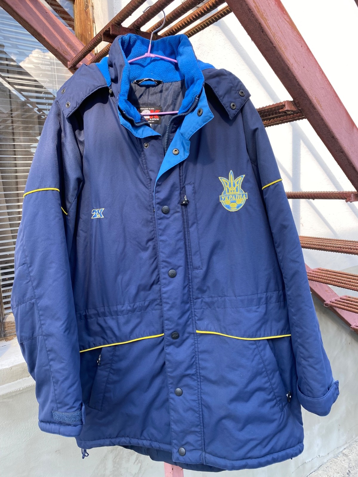 Vintage Ukraine National Football Team Jacket 2K FFU Soccer Coat Navy Blue XL Vintage Ukraine National Football Team Jacket 2K FFU Soccer Coat Navy Blue XL