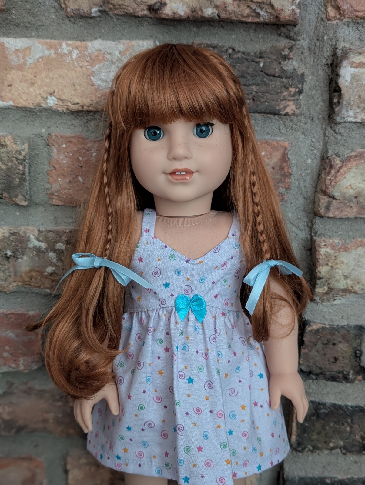 Debby Custom American Girl Doll OOAK Red Hair Blue Eyes Josefina Mold Freckles