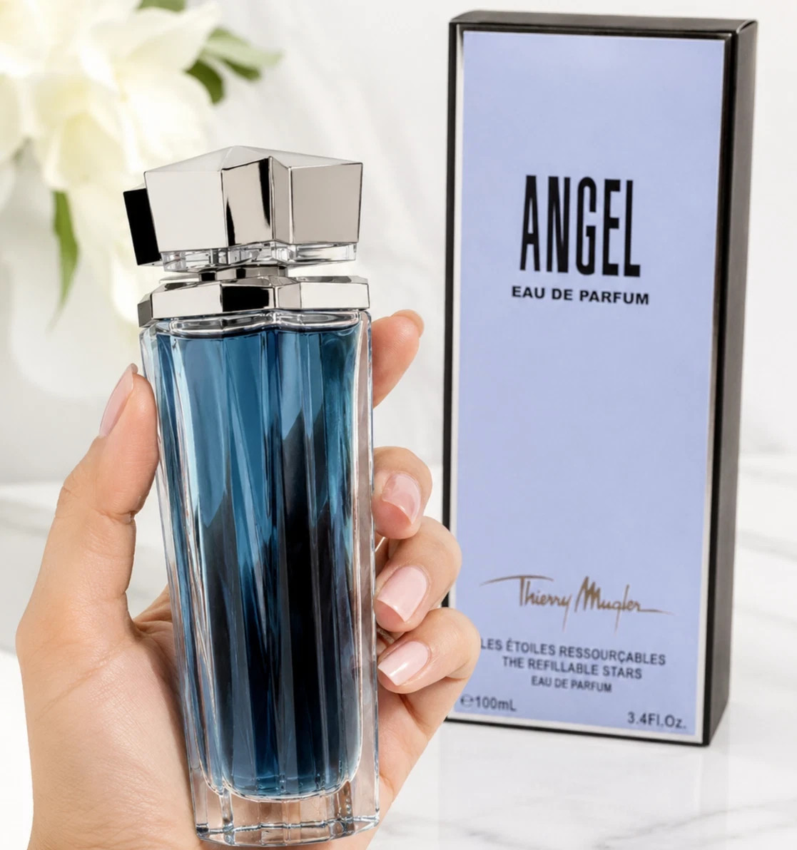 Angel by Thierry Mugler Eau De Parfum Refillable Spray 3.4 oz for Women Angel by Thierry Mugler Eau De Parfum Refillable Spray 3.4 oz for Women