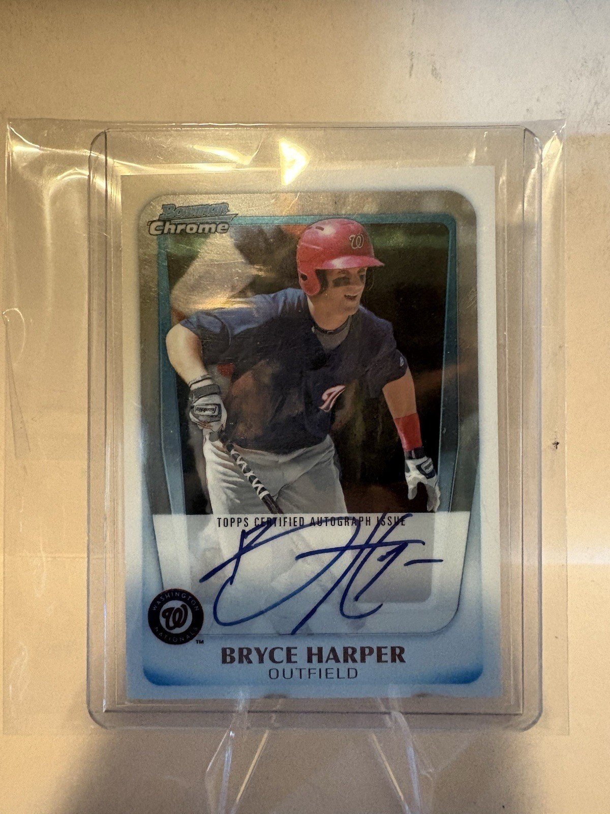 2011 Bowman Chrome Prospects Autograph Bryce Harper #BCP111 (AU, RC)