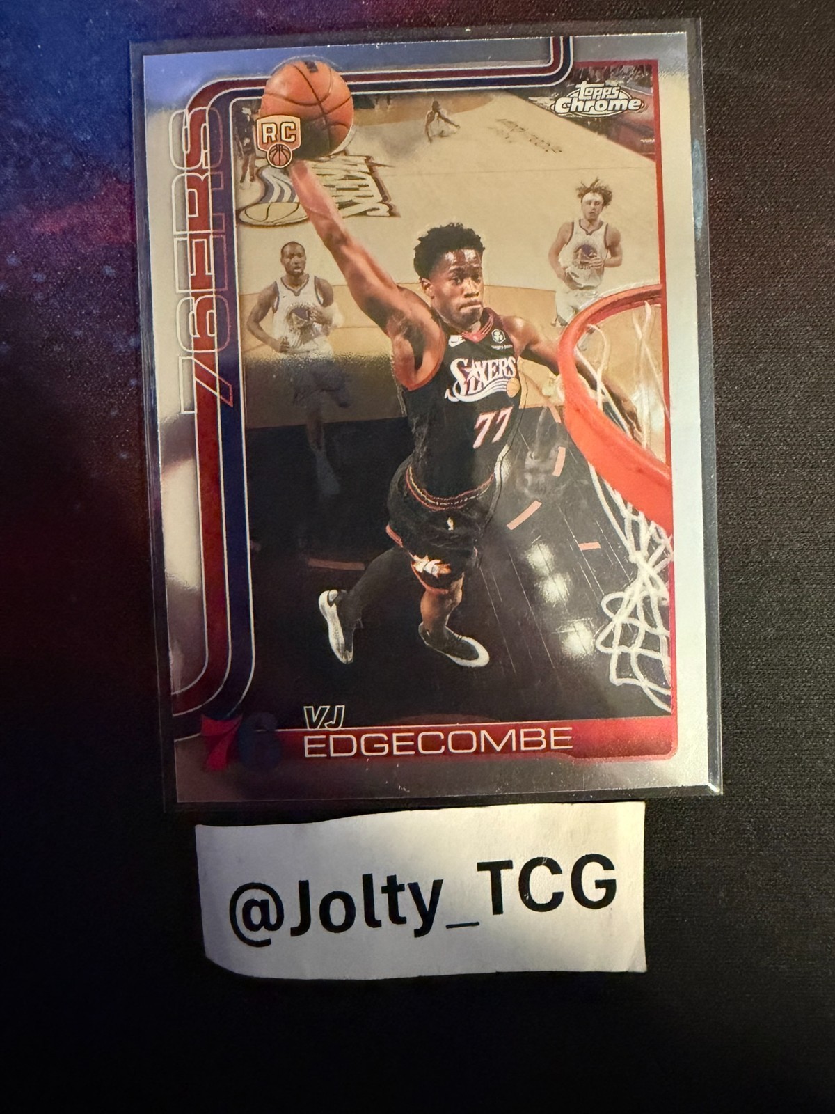 2025-26 Topps Chrome Update Basketball #153 VJ Edgecombe RC 2025-26 Topps Chrome Update Basketball #153 VJ Edgecombe RC