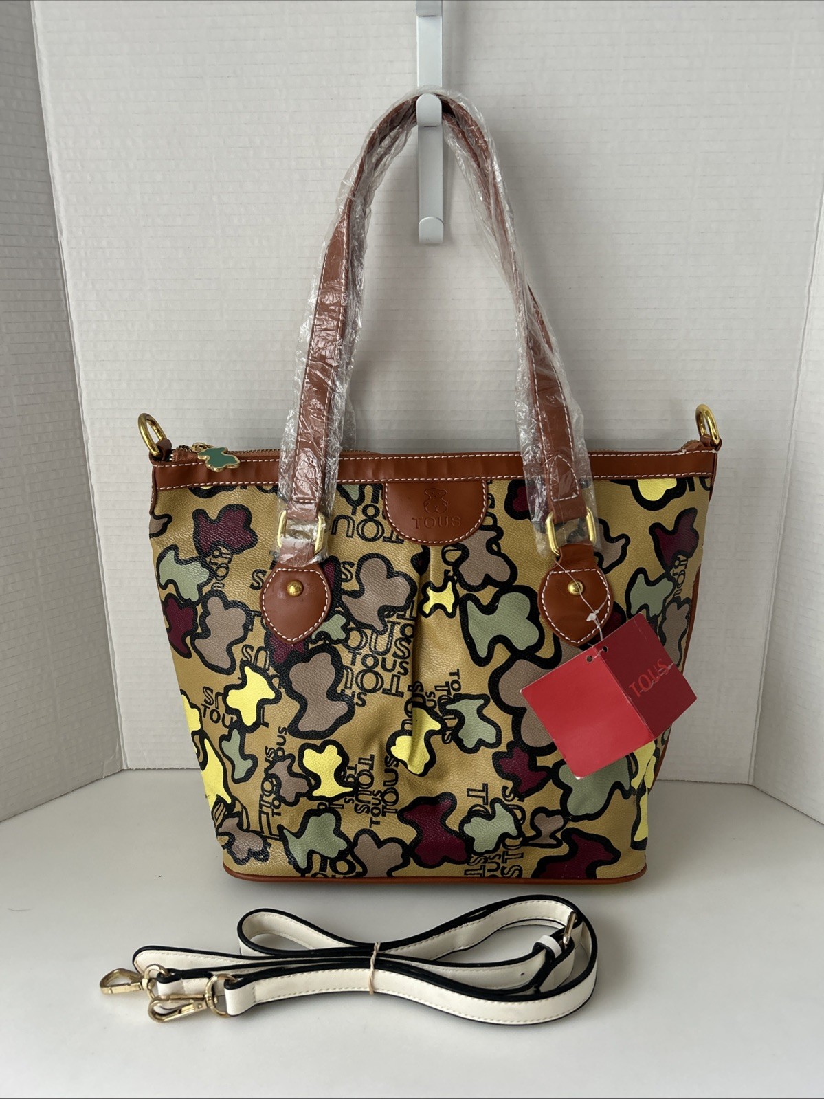 TOUS Synthetic/Bovine Leather Hand/Shoulder  Bag Purse Color Multicolor