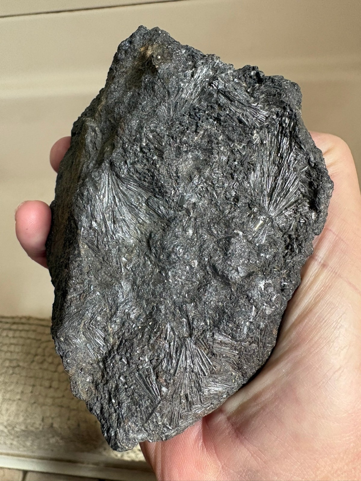 Cylindrite, massive specimen, Poopo, Bolivia Cylindrite, massive specimen, Poopo, Bolivia