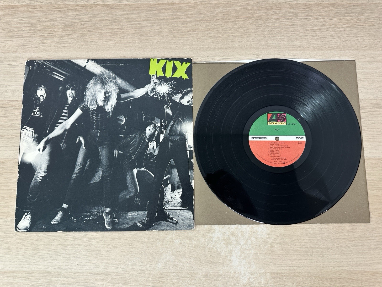 KIX - Self Titled S/T - 1981 Atlantic Records PROMO Vinyl LP - SD 19307