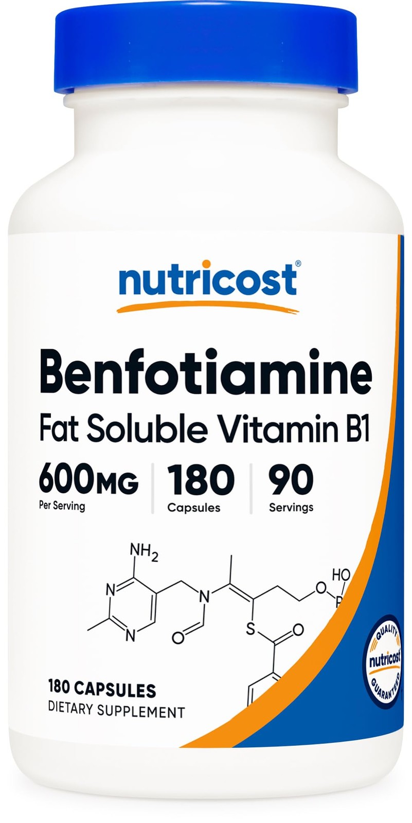 Benfotiamine (600mg) 180 Capsules, Fat Soluble Vitamin B1 Benfotiamine (600mg) 180 Capsules, Fat Soluble Vitamin B1