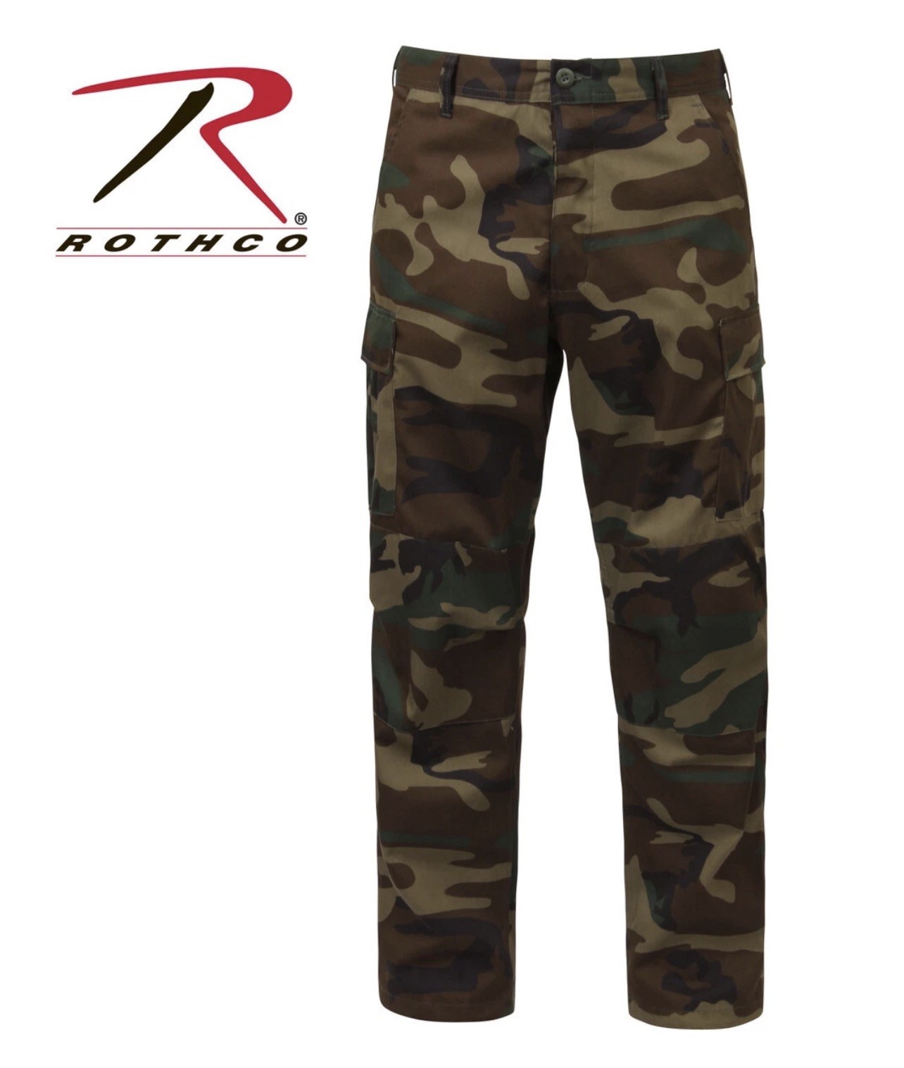 Rothco Woodland Camo Pants BDU Cargo Large Reg 7941 new with tags  