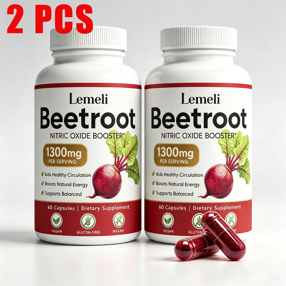 1-3x Lemeli Beetroot - 1300mg, Lemeli Beet Root Supplement 60 Capsules US HOT🔥
