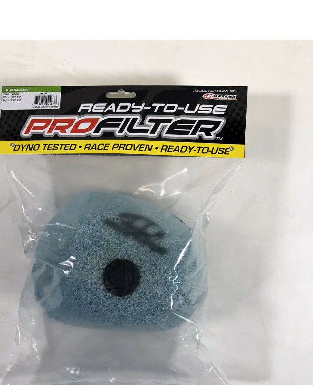 Kawasaki KX 250 Air Filter Maxima Pro KX250F 250F 250 F 2017 2018 2019 2020