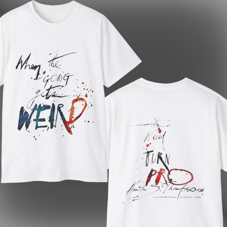 1983 When The Going Gets Weird - Hunter S. Thompson Ralph Steadman Tee S-5XL