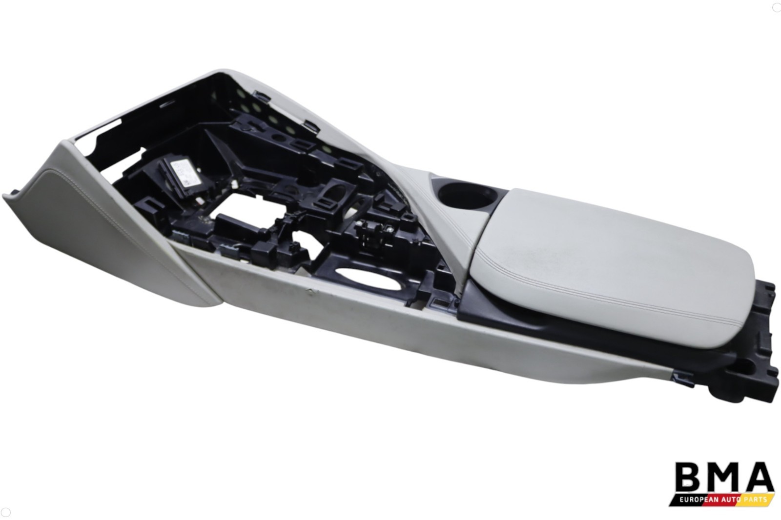 BMW I8 I12 Front Grey Leather Center Console Assembly 2014 - 2020 OEM BMW I8 I12 Front Grey Leather Center Console Assembly 2014 - 2020 OEM