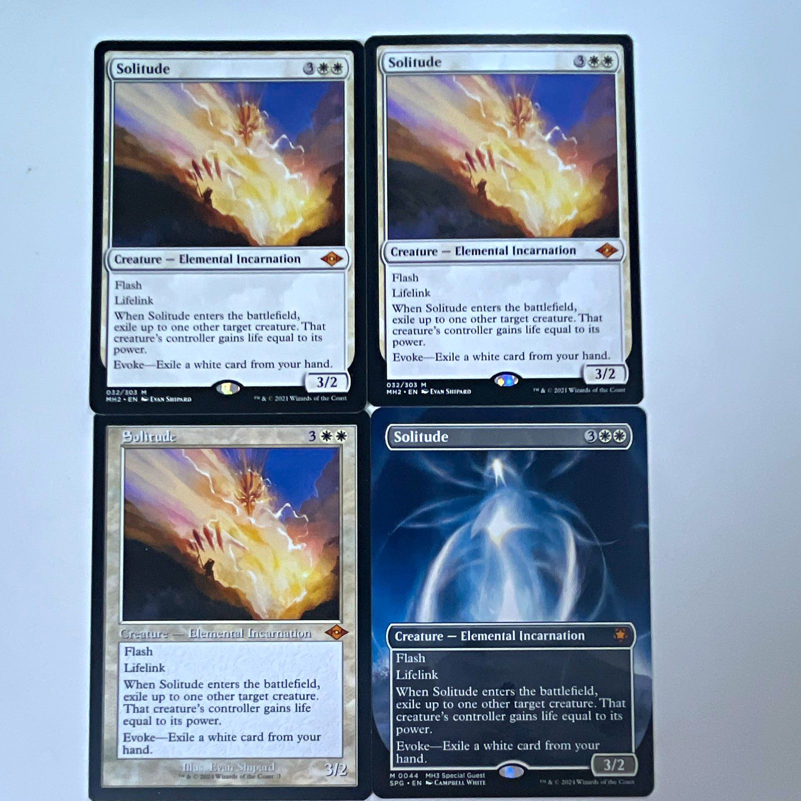 Solitude x4 playset MH2 (2x Regular, 1x Retro) & MH3 1x Special Guest Regular