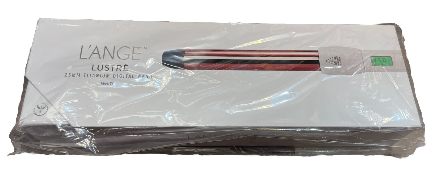 L\'Ange Lustre Titanium Curling Wand, 25MM, Adjustable Heat, Digital Display