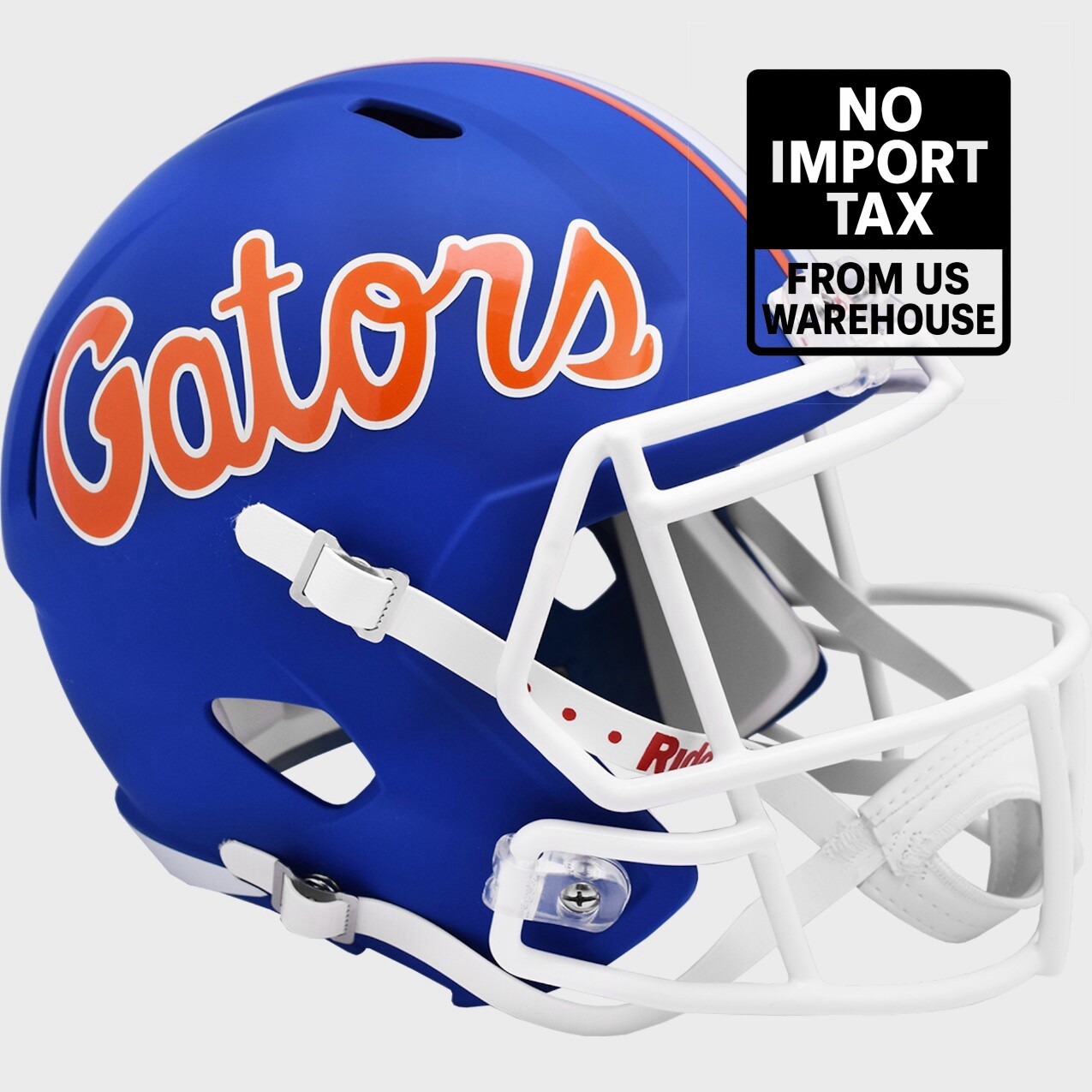Florida Gators 2021 Matte Blue SPEED Riddell Full Size Replica Football Helmet Florida Gators 2021 Matte Blue SPEED Riddell Full Size Replica Football Helmet
