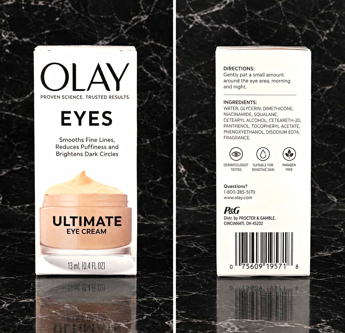 Olay Eyes Ultimate Eye Cream for Dark Circles/Puffiness, Niacinamide, 0.4 fl oz Olay Eyes Ultimate Eye Cream for Dark Circles/Puffiness, Niacinamide, 0.4 fl oz