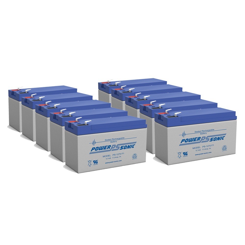 Power-Sonic PS-1270 - POWER-SONIC 12V 7AH SLA BATTERY - PACK OF 10