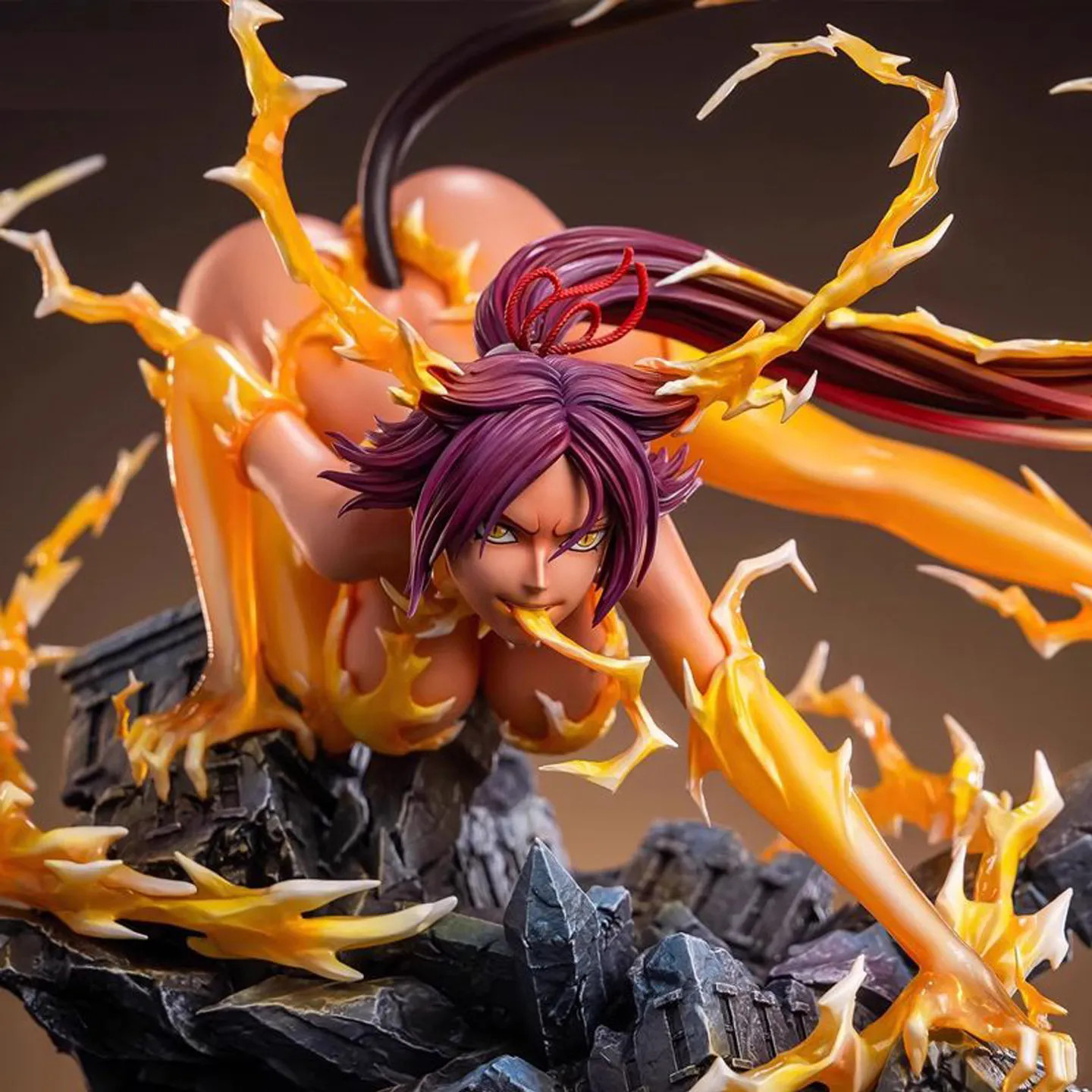 Bleach Shihouin Yoruichi Cat Girl Figure 25cm PVC Flash Goddess no box Bleach Shihouin Yoruichi Cat Girl Figure 25cm PVC Flash Goddess no box