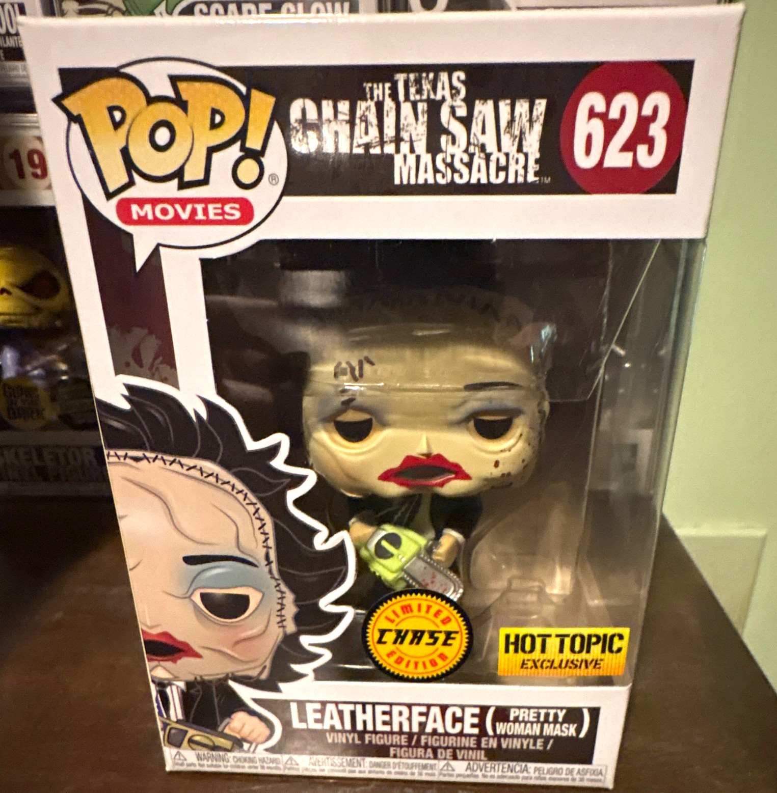 Funko Pop Movies Texas Chain Saw Massacre Leatherface Mask #623 Hot Topic Chase