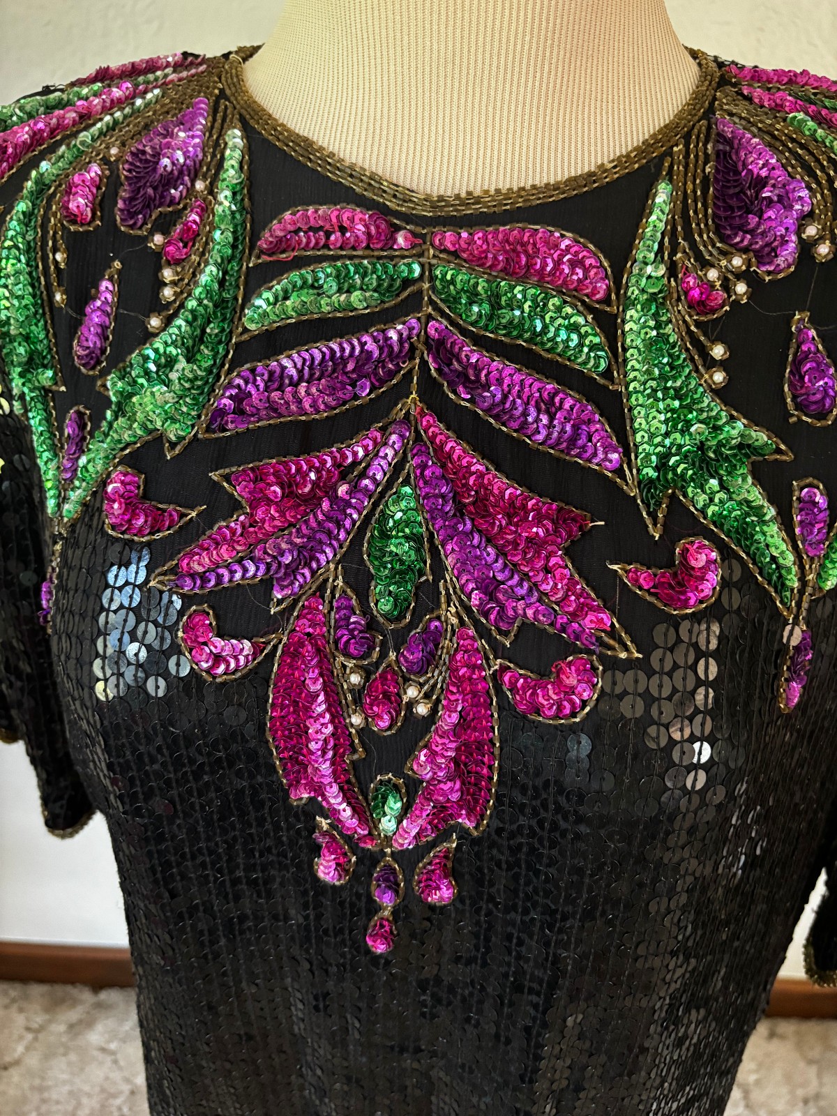 Vintage Stenay Sequin Skirt and Top in size Medium/Large - Lady\'s Evening Wear