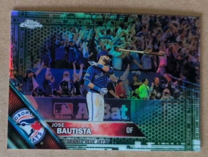 2016 Topps Chrome - Jose Bautista #191 Green Refractor /99 \